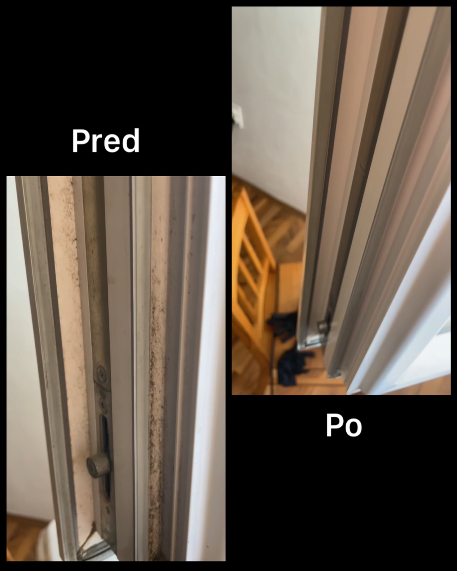 Detailné čistenie okenných rámov